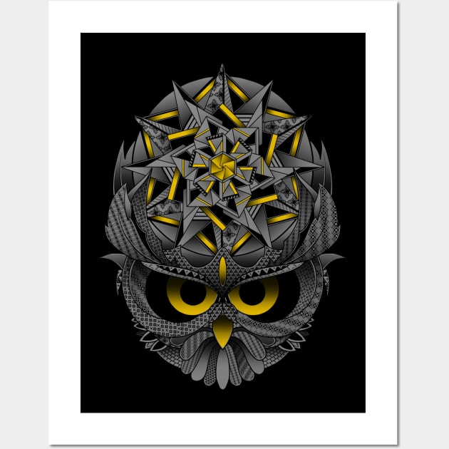 Wise Owl Wall Art by GODZILLARGE